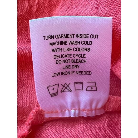 Nina Leonard Orange High Rise Pull-on Ruffle Hem Cropped Pants Size 1X - Picture 8 of 9